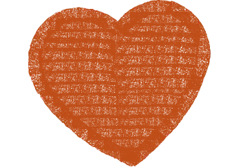 Coração batendo no rodapé do banner